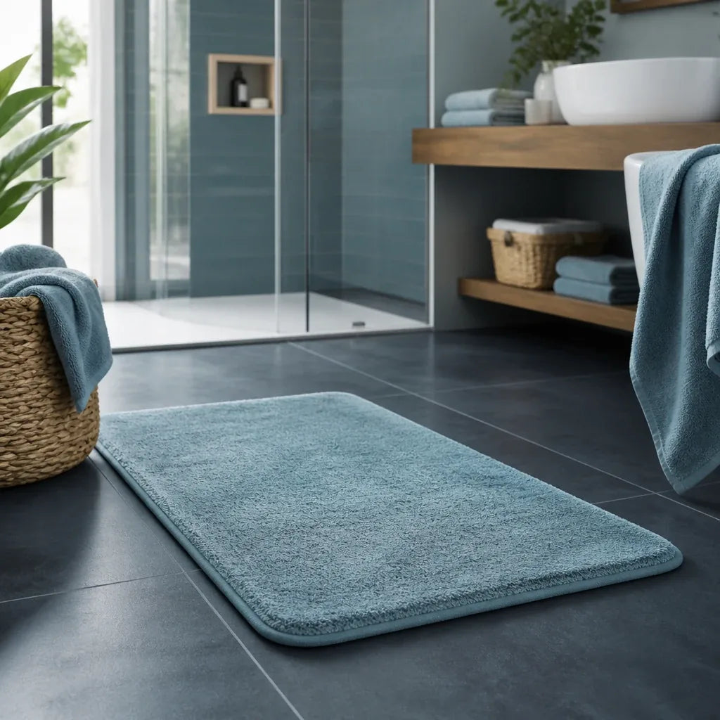 Comment faire tenir un tapis de bain qui glisse sur le carrelage